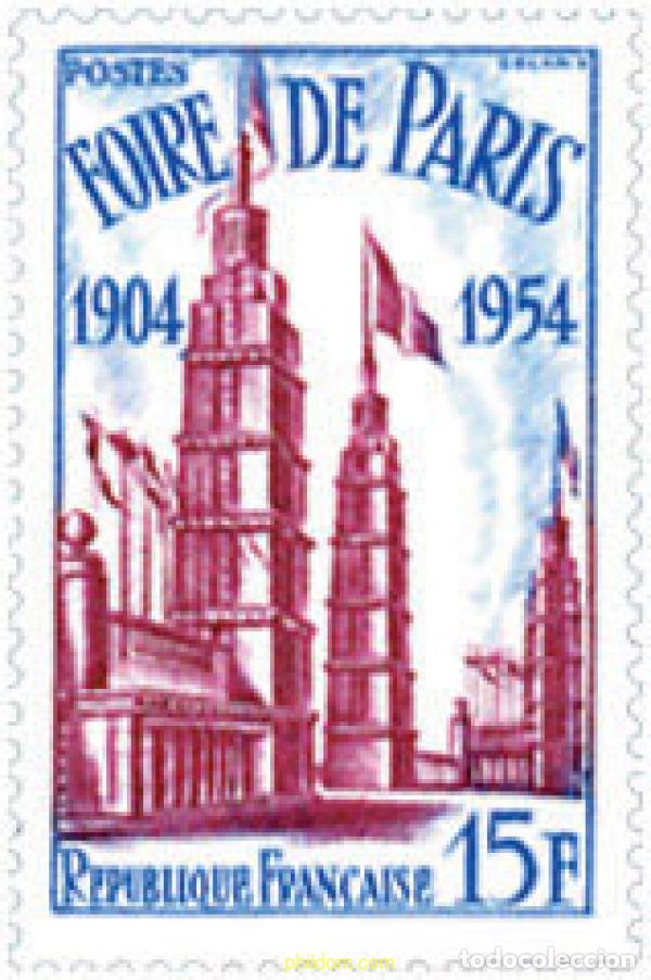 Sellos: 121318 MNH FRANCIA 1954 50 A&Ntilde;OS DE LA FERIA DE PARIS
