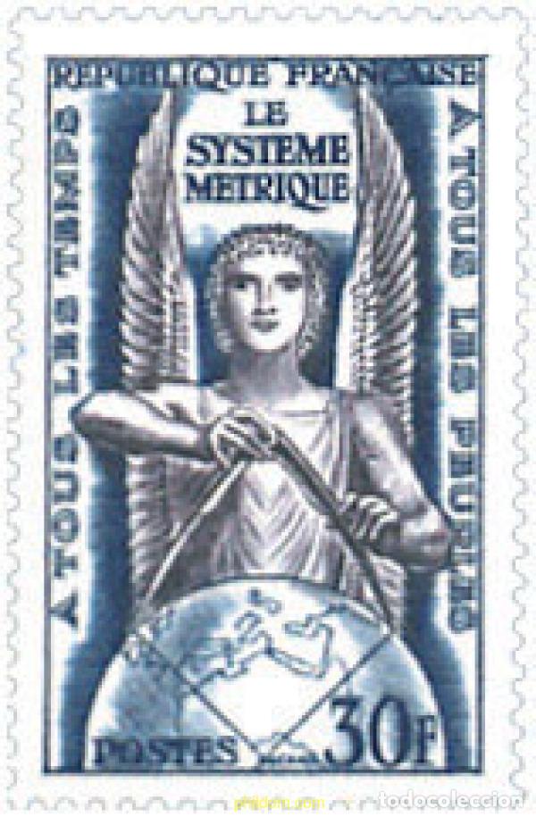 Sellos: 121331 MNH FRANCIA 1954 10 CONFERENCIA INTERNACIONAL DE PESAS Y MEDIDAS, EN PARIS
