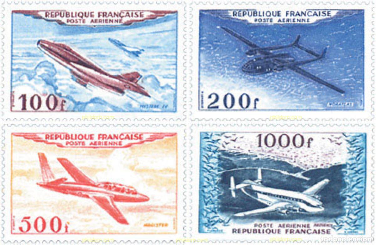 Sellos: 121316 MNH FRANCIA 1954 AVIONES