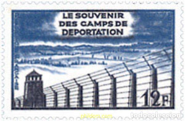 Timbres: 352696 HINGED FRANCIA 1955 10 ANIVERSARIO DE LA LIBERACION DE LOS CAMPOS DE DEPORTACION