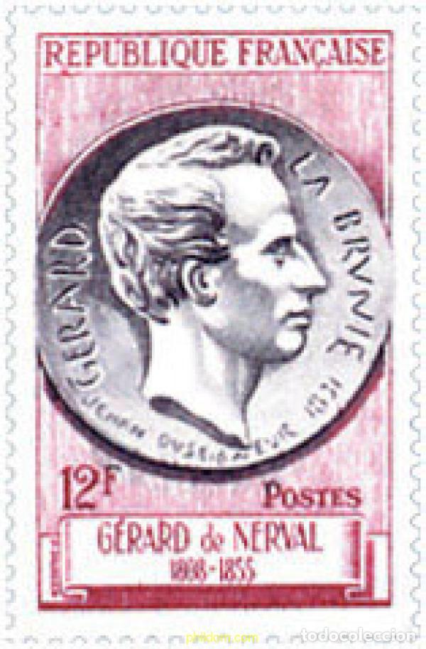 Timbres: 352699 HINGED FRANCIA 1955 CENTENARIO DE LA MUERTE DE GERARD LABRUNIE