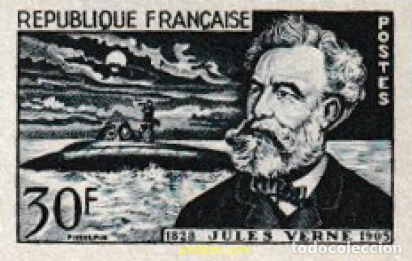 Timbres: 603760 MNH FRANCIA 1955 50 ANIVERSARIO DE LA MUERTE DE JULIO VERNE