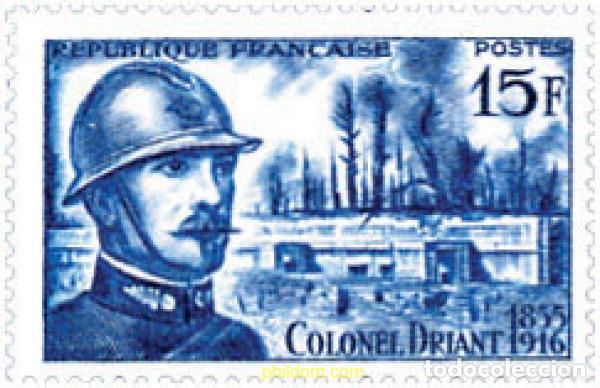 Timbres: 121373 MNH FRANCIA 1956 40 ANIVERSARIO DE LA MUERTE DEL CORONEL EMILE DRIANT