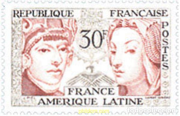 Timbres: 121378 MNH FRANCIA 1956 AMISTAD FRANCIA-AMERICA LATINA
