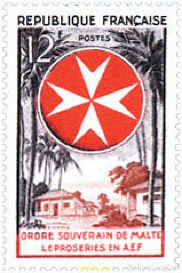 Sellos: 121380 MNH FRANCIA 1956 ORDEN DE MALTA