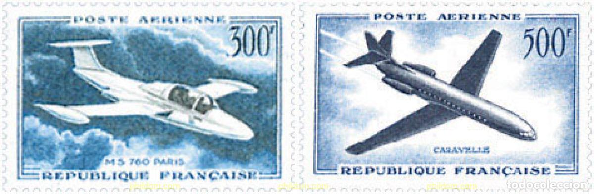 Sellos: 599977 MNH FRANCIA 1957 AVIONES