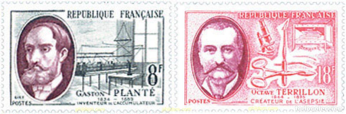 Sellos: 352715 MNH FRANCIA 1957 INVENTORES Y SUS INVENTOS