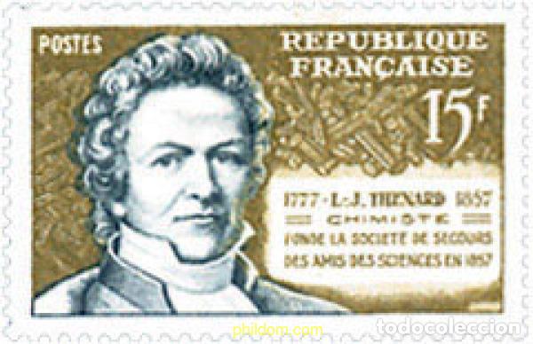 Sellos: 121546 MNH FRANCIA 1957 CENTENARIO DE LA MUERTE DE LOUIS JACQUES THENARD
