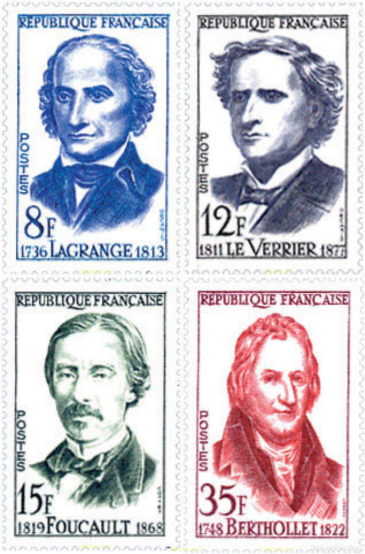 Sellos: 121578 MNH FRANCIA 1958 GRANDES SABIOS