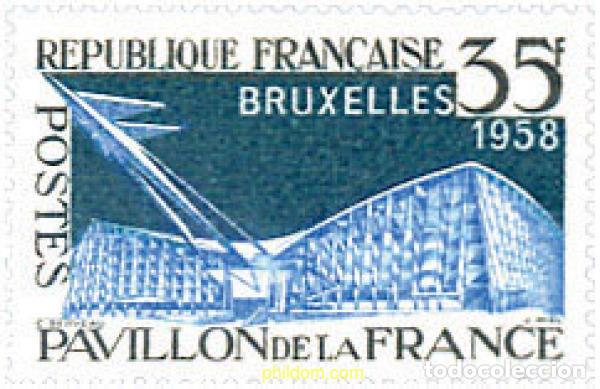 Sellos: 121585 MNH FRANCIA 1958 EXPOSICION DE BRUSELAS