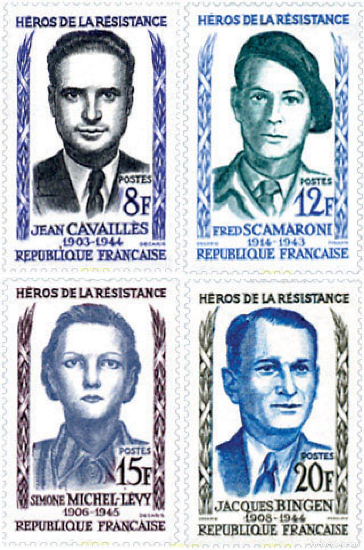 Sellos: 121587 MNH FRANCIA 1958 HEROES DE LA RESISTENCIA