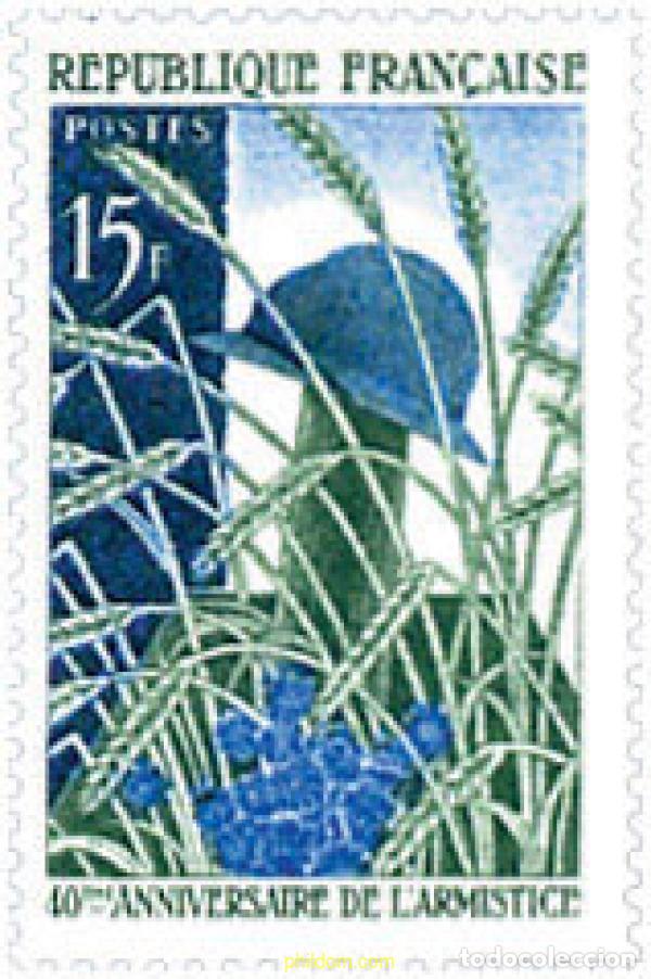 Sellos: 121615 MNH FRANCIA 1958 40 ANIVERSARIO DEL ARMISTICIO