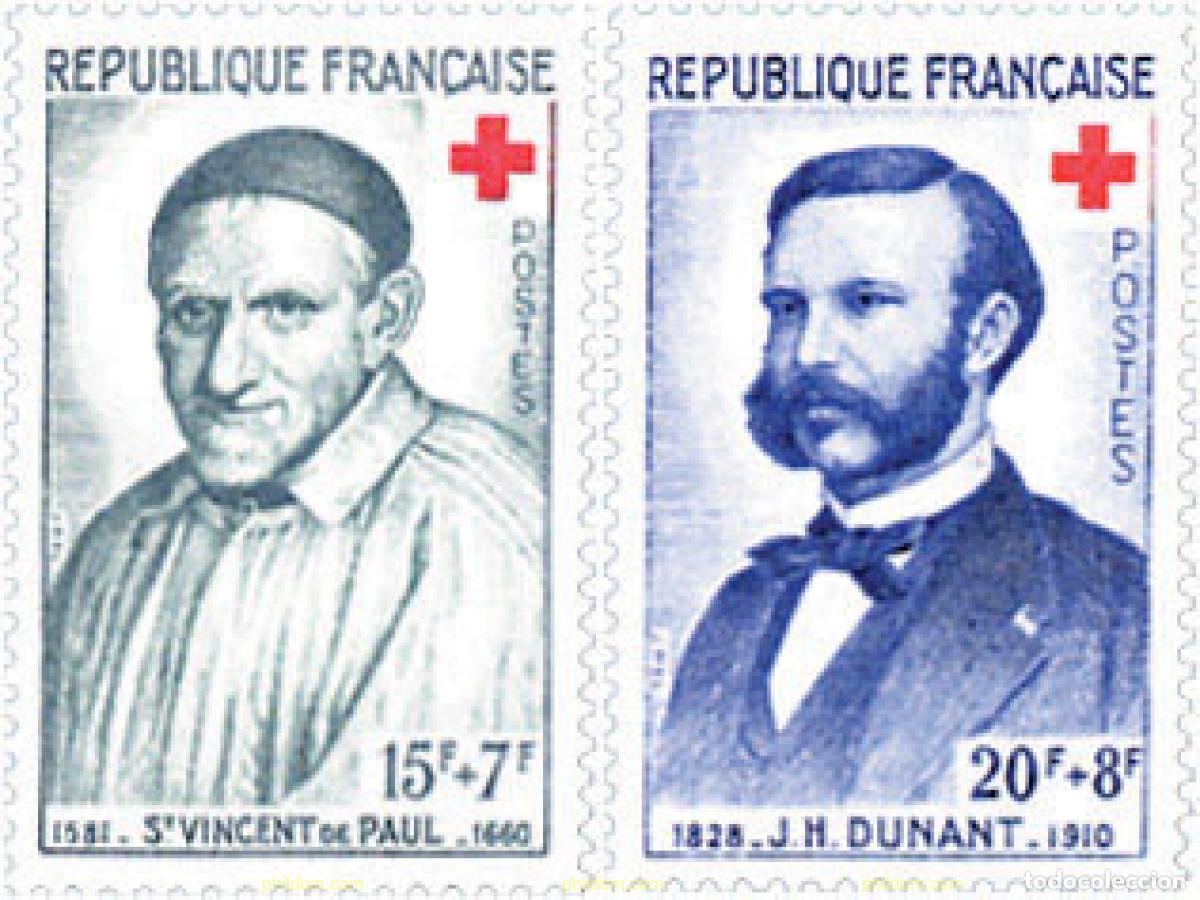 Sellos: 121634 MNH FRANCIA 1958 PRO CRUZ ROJA