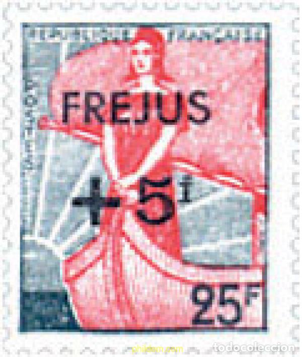 Sellos: 121773 MNH FRANCIA 1959 A BENEFICIO DE LOS SINIESTROS DE FREJUS