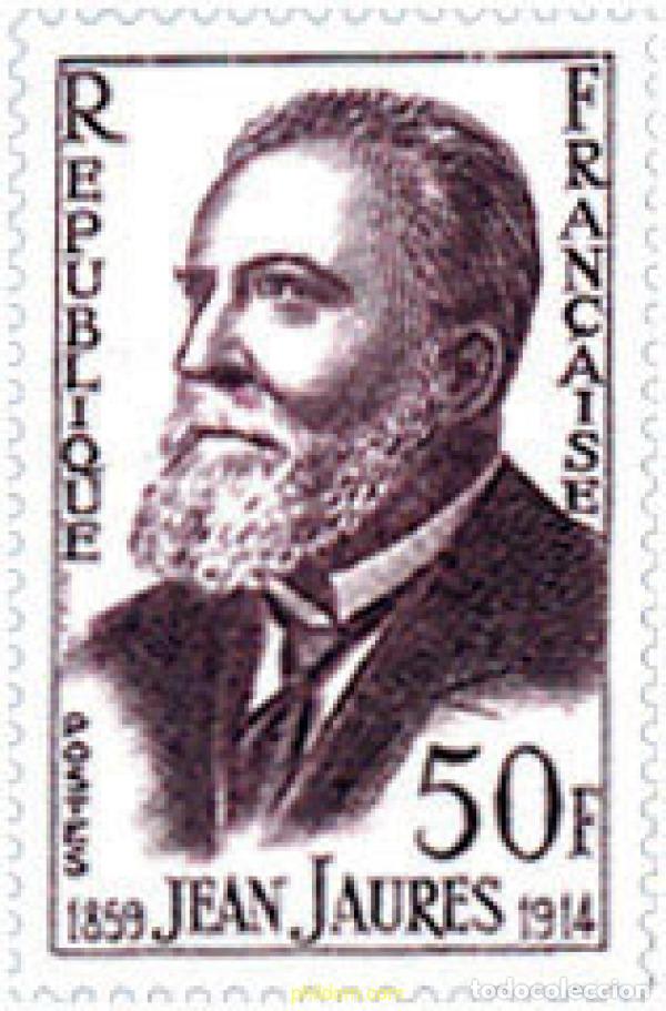 Sellos: 121761 MNH FRANCIA 1959 CENTENARIO DEL NACIMIENTO DE JEAN JAURES