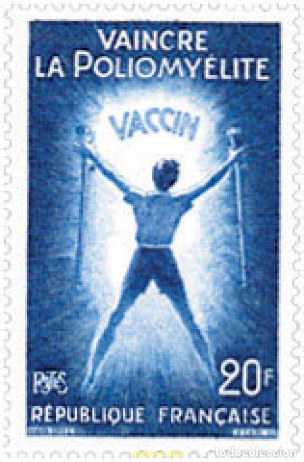Sellos: 121768 MNH FRANCIA 1959 PARA VENCER LA POLIOMILITIS