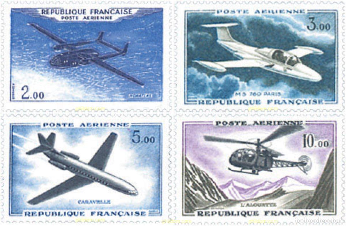 Selos: 121775 MNH FRANCIA 1960 AVIONES