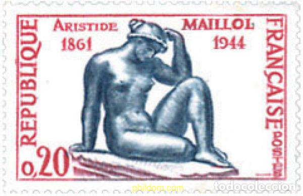Selos: 121823 MNH FRANCIA 1961 CENTENARIO DEL NACIMIENTO DE ARISTIDE MAILLOL