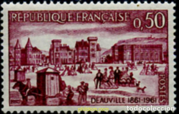 Selos: 121845 MNH FRANCIA 1961 CENTENARIO DE DEAUVILLE