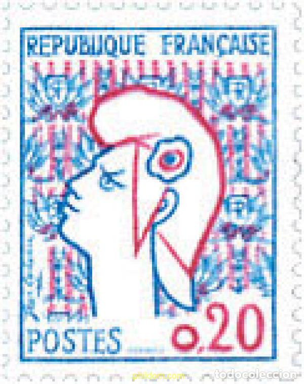 Selos: 121825 MNH FRANCIA 1961 MARIANNE DE COCTEAU