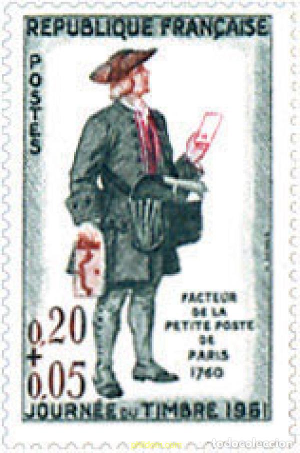 Selos: 121830 MNH FRANCIA 1961 DIA DEL SELLO