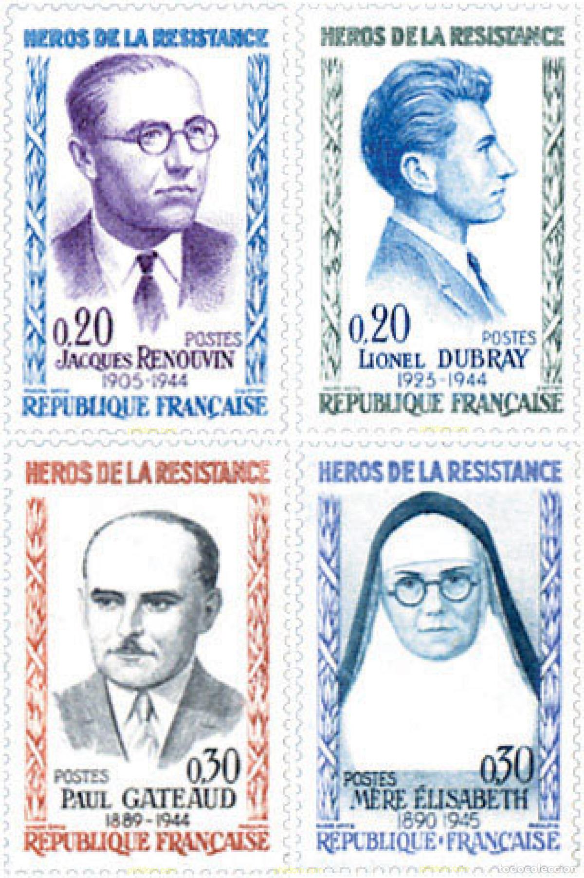 Selos: 121833 MNH FRANCIA 1961 HEROES DE LA RESISTENCIA