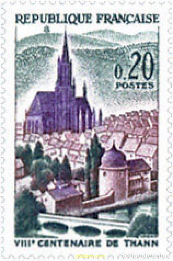 Selos: 121854 MNH FRANCIA 1961 8 CENTENARIO DE LA VILLA DE THANN