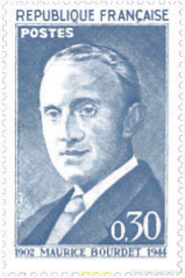Stamps: 353193 HINGED FRANCIA 1962 60 ANIVERSARIO DEL NACIMIENTO DEL PERIODISTA MAURICE BOURDET