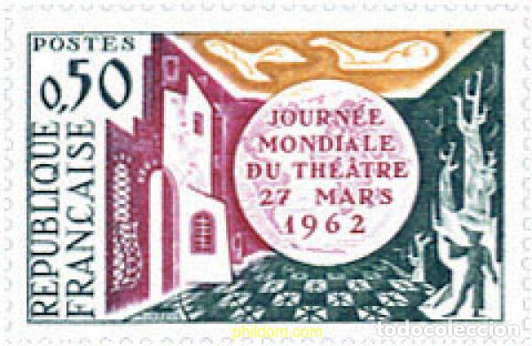 Stamps: 353198 HINGED FRANCIA 1962 DIA MUNDIAL DEL TEATRO