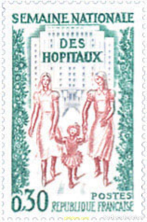 Stamps: 121881 MNH FRANCIA 1962 SEMANA NACIONAL DE LOS HOSPITALES