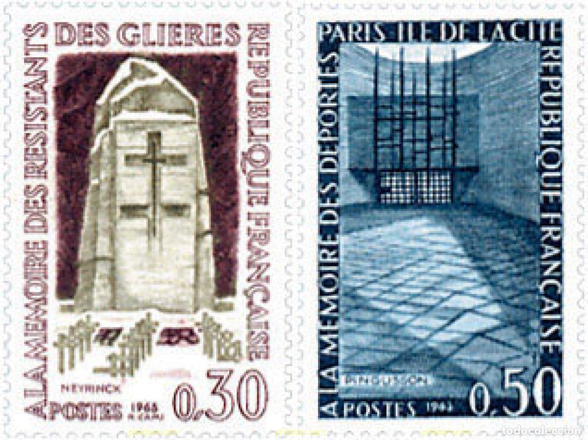 Stamps: 121895 MNH FRANCIA 1963 LUGARES DESTACADOS DE LA RESISTENCIA