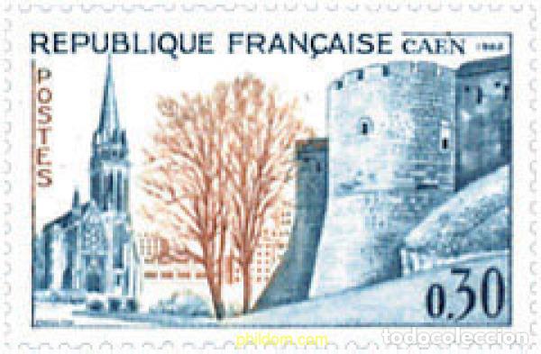 Stamps: 121908 MNH FRANCIA 1963 36 CONGRESO DE LA FEDERACION DE SOCIEDADES FILATELICAS FRANCESAS EN CAEN