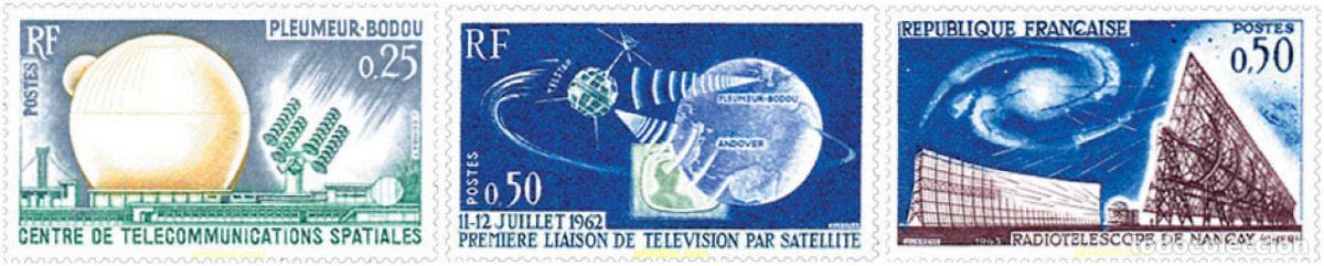 Stamps: 121887 MNH FRANCIA 1962 TELECOMUNICACIONES ESPACIALES