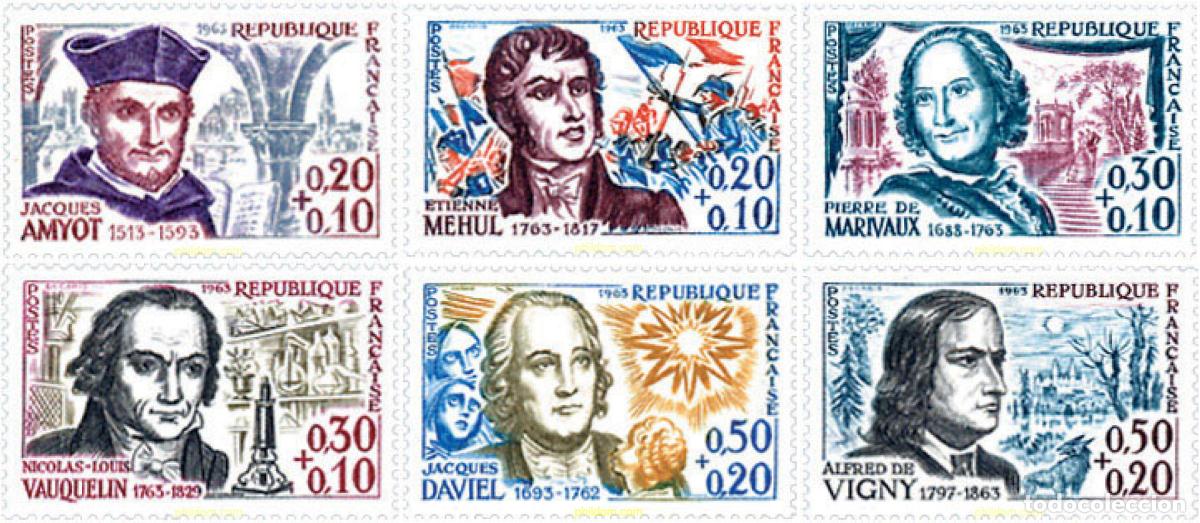 Stamps: 121891 MNH FRANCIA 1963 PERSONAJES CELEBRES