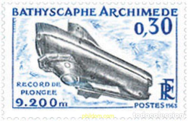 Selos: 353205 HINGED FRANCIA 1963 SUBMARINOS