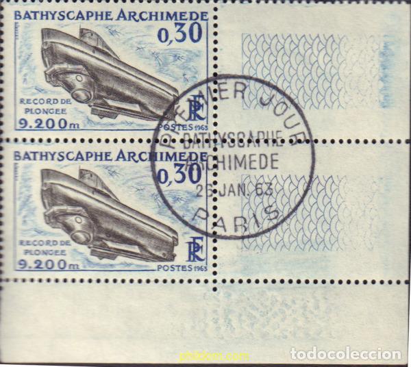 Selos: 595549 USED FRANCIA 1963 SUBMARINOS
