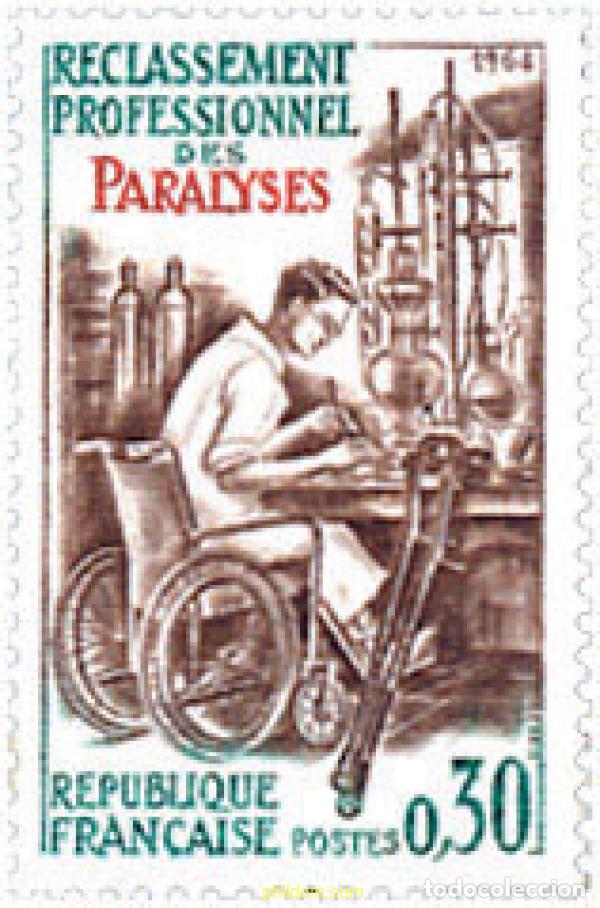 Timbres: 353218 HINGED FRANCIA 1964 REHABILITACION PROFESIONAL DE PARALITICOS