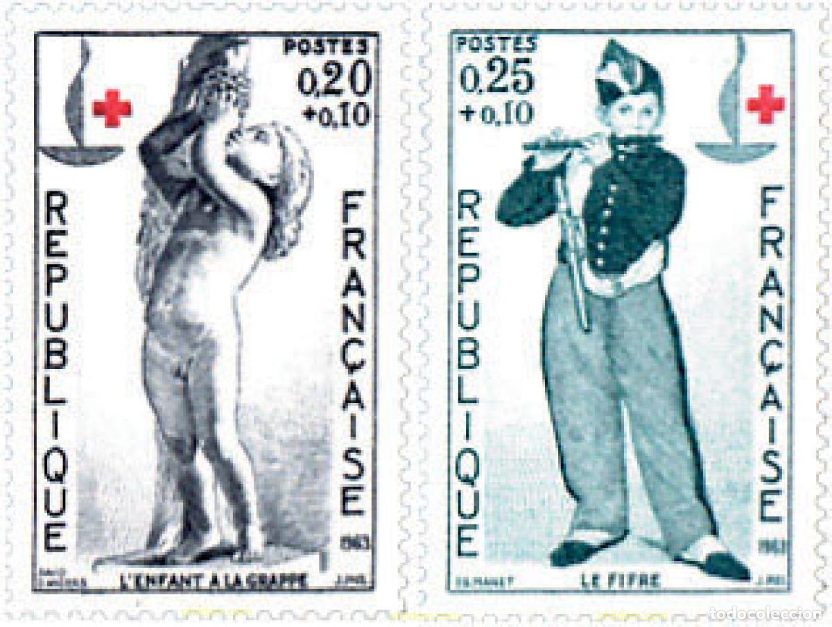 Timbres: 353214 HINGED FRANCIA 1963 PRO CRUZ ROJA