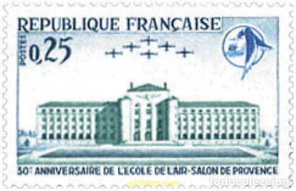 Sellos: 122053 MNH FRANCIA 1965 30 ANIVERSARIO DE LA ESCUELA DEL AIRE, EN SALON
