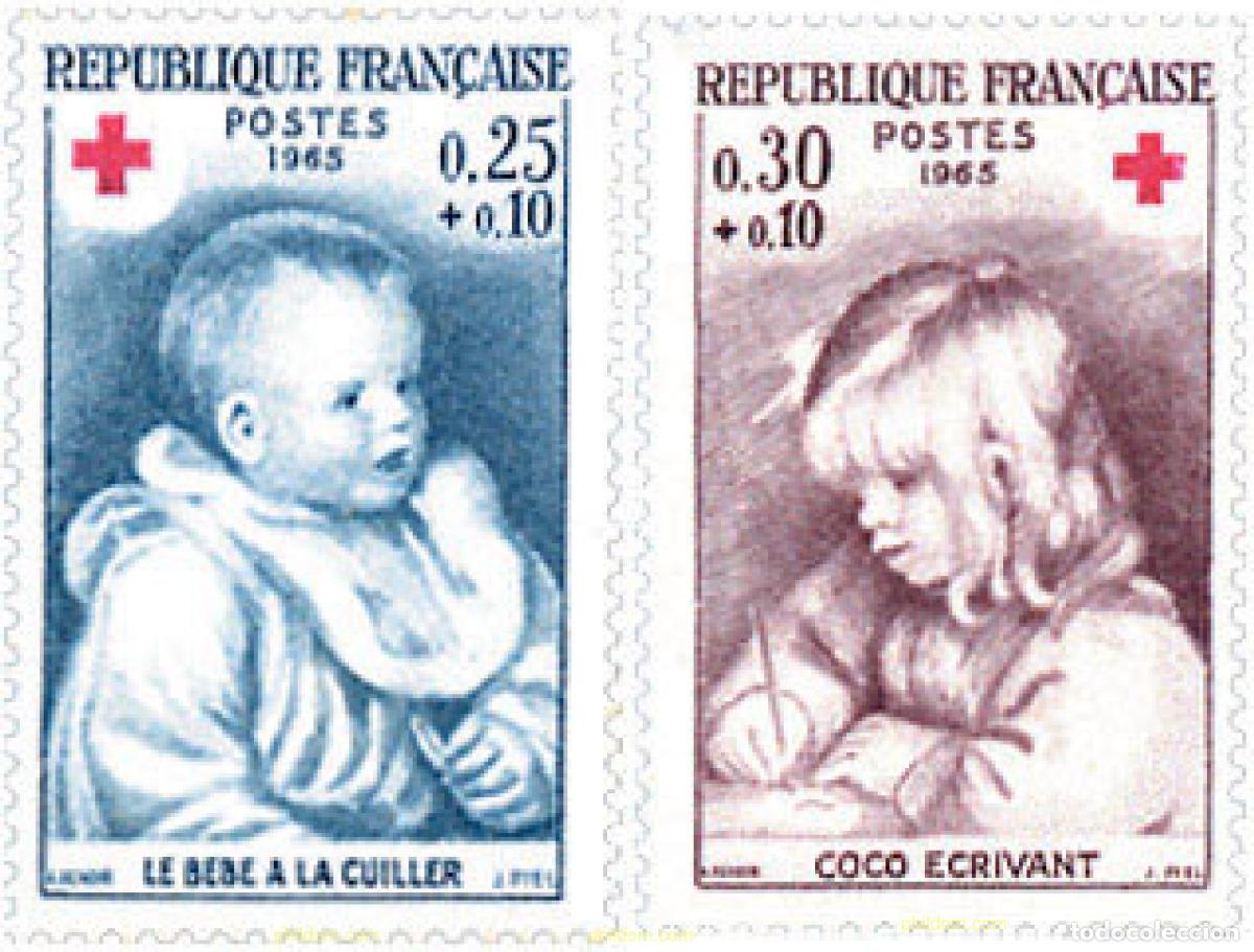Sellos: 122064 MNH FRANCIA 1965 PRO CRUZ ROJA