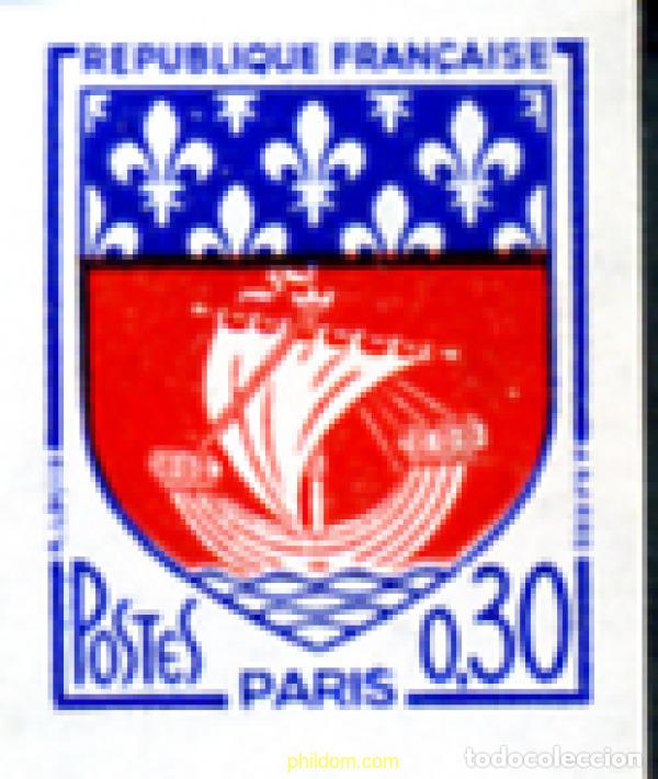 Sellos: 246907 MNH FRANCIA 1962 ESCUDOS DE CIUDADES