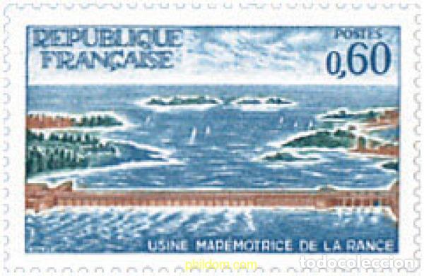 Stamps: 122100 MNH FRANCIA 1966 FABRICA MAREMOTRIZ DE RANCE