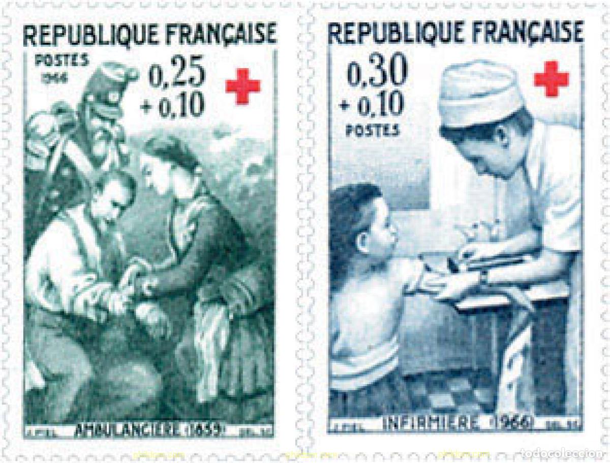 Stamps: 122102 MNH FRANCIA 1966 PRO CRUZ ROJA