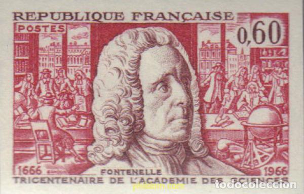 Stamps: 595758 MNH FRANCIA 1966 3 CENTENARIO DE LA ACADEMIA DE CIENCIAS, EN PARIS