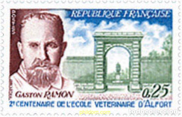 Stamps: 122108 MNH FRANCIA 1967 BICENTENARIO DE LA ESCUELA VETERINARIA DE ALFORT