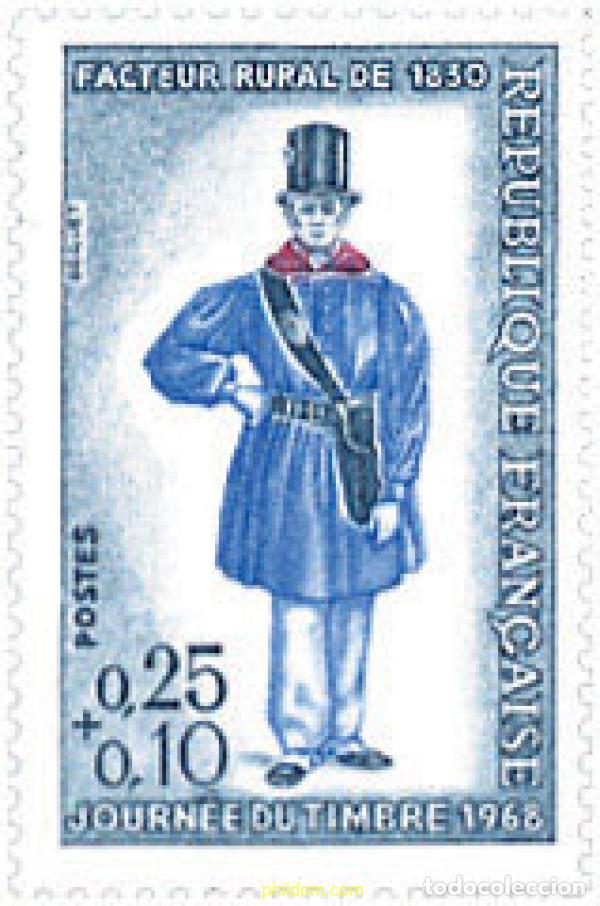 Sellos: 122126 MNH FRANCIA 1968 DIA DEL SELLO