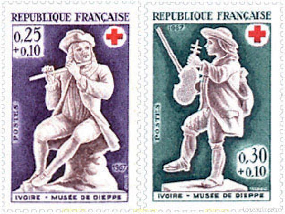 Sellos: 122122 MNH FRANCIA 1967 PRO CRUZ ROJA