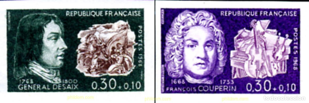 Sellos: 246884 MNH FRANCIA 1968 PERSONAJES CELEBRES