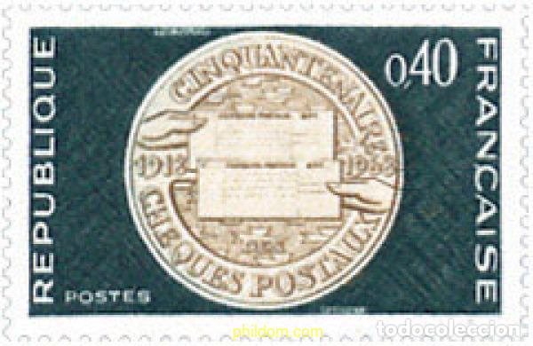 Sellos: 353263 HINGED FRANCIA 1968 50 A&Ntilde;OS DEL CHEQUE POSTAL