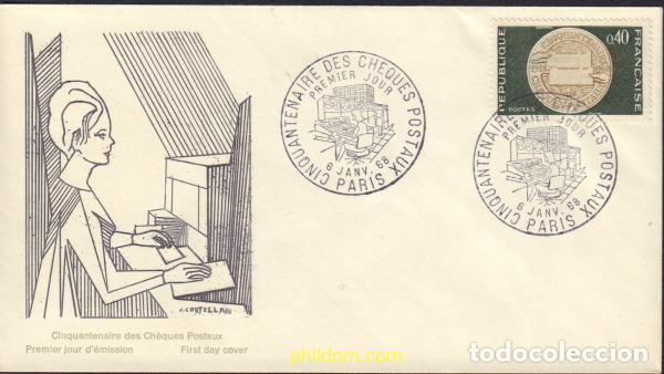 Sellos: 578465 MNH FRANCIA 1968 50 A&Ntilde;OS DEL CHEQUE POSTAL